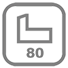 Значок Глубина профиля Рехау Интелио 80